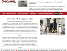 Tablet Screenshot of overgaauw.com